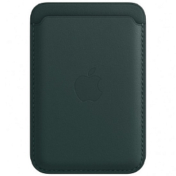 Кошелек для карт MagSafe Leather Wallet Темно-зеленый