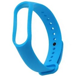 Силиконовый ремешок ZIBELINO для XIAOMI Mi Band 7 (голубой)