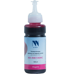 Чернила NVPrint NV-INK100 Magenta универсальные на водной основе для аппаратов Canon (100 ml) (Китай)