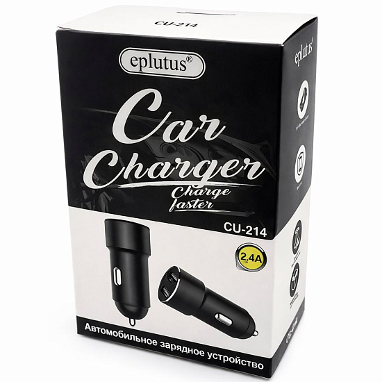 Авто ЗУ 2USB EPLUTUS CU-214