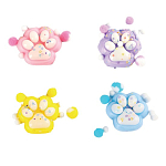 Игрушка-антистресс "КОШАЧЬЯ ЛАПКА С ПОМПОНАМИ", 7*6см, МИКС 4 цв, JOLLY JOT