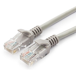 Патч-корд  7.5м CABLEXPERT PP10-7.5M кат.5, медный, литой, многожильный (серый)