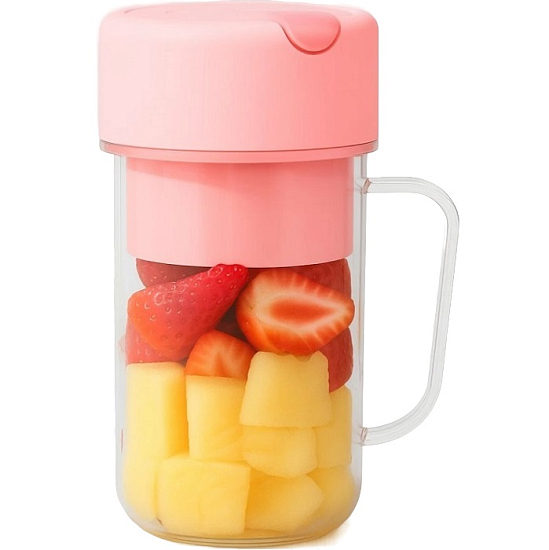 Блендер портативный "Juice anywhere", pink, USB, (20*8 см)