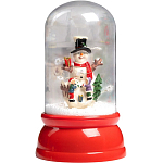 Светодиодная фигура «Капсула со снеговиком» 18×30×18 см свечение белое 9482567