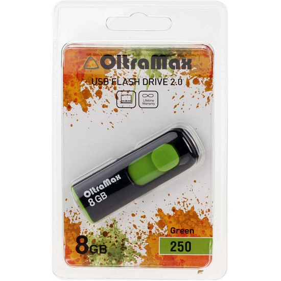 USB  8Gb OltraMax 250 Green