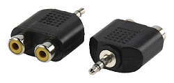 Переходник Jack 3.5 <--< 2RCA СИГНАЛ моно