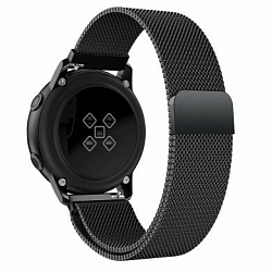 Ремешок металический для Samsung Galaxy Watch Active/Active2/Amazfit GTR 1.2” 42мм/GTS 1.65” Black
