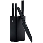Набор стальных ножей Xiaomi (Mi) HuoHou 5-Piece Non-Stick Kitchen Kinfe Set (HU0076), (4 ножа + подставка), черный