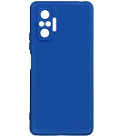 Силиконовый чехол DF для Xiaomi Redmi Note 10 Pro DF xiOriginal-20 (blue) с микрофиброй