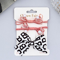 Набор для волос "Эстер" (2 резинки, 1 зажим 4 см) буквы блеск, микс   9498226