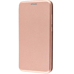 Чехол футляр-книга STYLISH для Realme C15 (Розово-золотой)