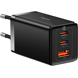 Сетевое ЗУ 1USB/2Type-C BASEUS Gan 5 PRO 65W QC черный (CCGP120201)