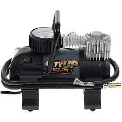 Компрессор CityUP АС-587 Master  с фонарем для подкачки автомоб.колес  пластиковый КЕЙС