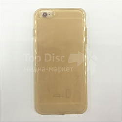 Силиконовый чехол HOCO для iPhone 6/6S Plus (5.5) (прозрачный золотой (Light Series))