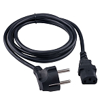 Кабель питания  1.8м ГАРНИЗОН GPC-186-0.75-1.8M, черный, Schuko-C13, 3x0.75мм2, 10A, CCA, с заземлением, пакет