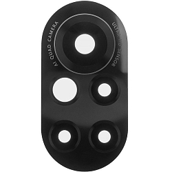 Стекло задней камеры для Huawei Nova 8 (ANG-LX1) (без рамки) (черный)