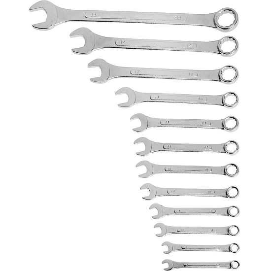 Набор ключей комбинированных усиленных в сумке ТУНДРА, 6 - 22 мм, 12 шт. 878132