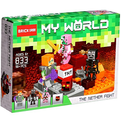 Конструктор блочный «Мой мир», 96 деталей