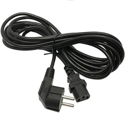 Кабель питания  5.0м ExeGate Special PC-5S (Евровилка угловая Schuko->С13) 3*0.5, CCA, черный