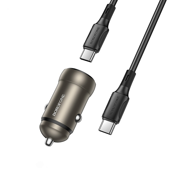 Авто ЗУ 1Type-C 3A BOROFONE BZ32, Gold, PD30W,Type-C Type-C