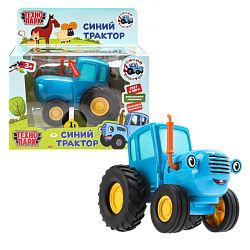 Машинка металлическая «Синий трактор», свет, звук, 11 см, инерция 10846979