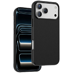 Задняя накладка KEEPHONE PEEKABOO LEATHER MAGSAFE CASE для iPhone 17 PRO MAX (BLACK)