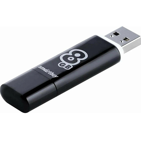USB  8Gb SMARTBUY Glossy series чёрный