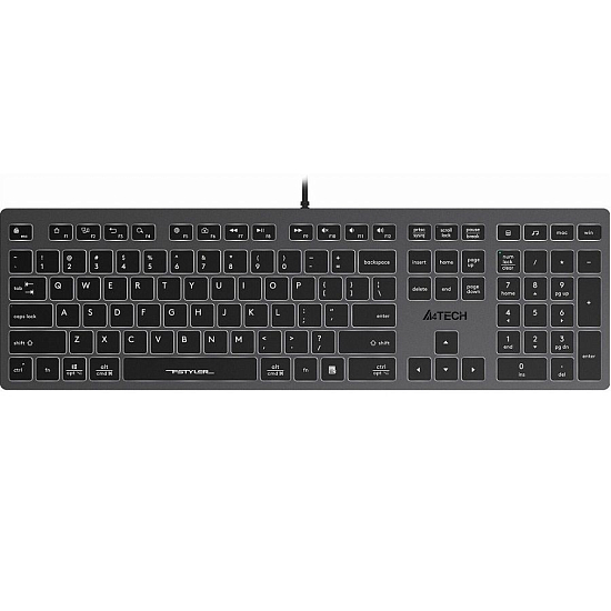 Клавиатура A4TECH FX60 черная, USB