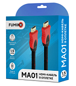 Кабель HDMI <--> HDMI  1.5м FUMIKO MA01 в оплетке