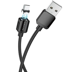 Кабель USB <--> microUSB  1.0м BOROFONE BX57 Black
