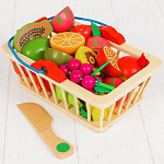 Игровой набор «Корзина с фруктами», 16 продуктов 3048155