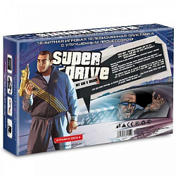 Приставка 16-bit Super Drive GTA (55 встр. игр) Black