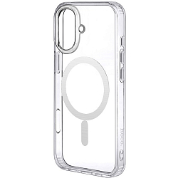 Силиконовый чехол HOCO MagSafe для iPhone 16 прозрачный