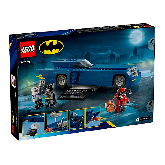 Конструктор LEGO Super Heroes 76274 Бэтмен на Бэтмобиле против Харли Квинн и Мистера Фриза