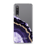 Задняя накладка GRESSO для Xiaomi Mi 9. Коллекция "Drama Queen". Модель "Ultraviolet Agate".