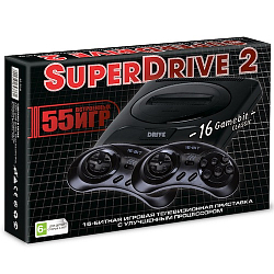 Приставка 16-bit Super Drive 2 Classic (55 встр. игр) Black