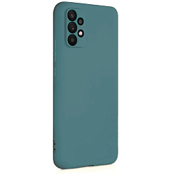 Задняя накладка SILICONE COVER для Samsung Galaxy A32 темно-зелёный