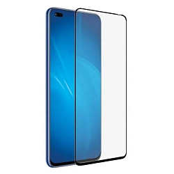 Противоударное стекло 3D ZIBELINO для Honor 50 Lite/Huawei Nova 8i  черное с отверстиями для датчика