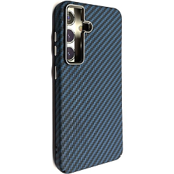 Задняя накладка LUXO Magsafe для SAMSUNG Galaxy S23, под карбон, синий