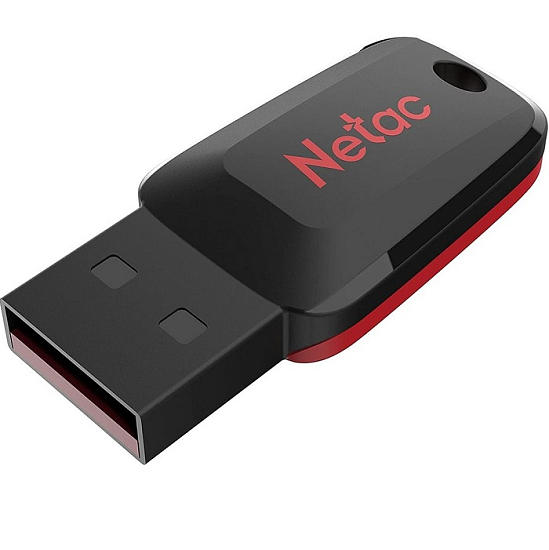 USB  8Gb Netac U197 mini чёрный/красный