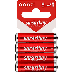 Элемент питания SMARTBUY LR03 4SB (60/720) (SBBA-3A04SB)