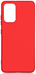 Силиконовый чехол DF для Samsung Galaxy A32 (4G) DF sOriginal-25 (red) микрофиброй