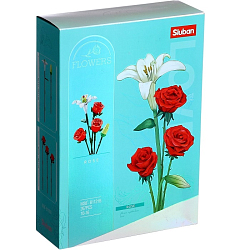 Конструктор Sluban Цветы. Букет роз , 267 деталей 9590295