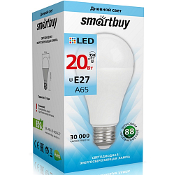Лампа светодиодная SmartBuy A65 20W/4000K/E27