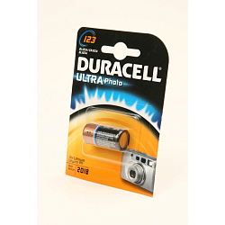 Элемент питания DURACELL CR123A ULTRA (1/10)
