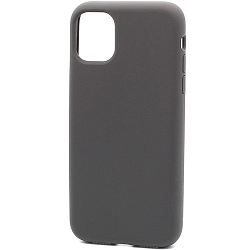 Силиконовый чехол SILICONE CASE для iPhone 11 полная защита, темно-серый (не оригинал)