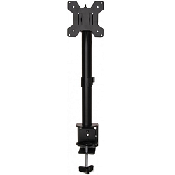 Кронштейн BURO M061 черный, для мониторов, 17"-32" макс.8кг крепление к столешнице поворот и наклон