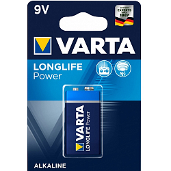 Элемент питания VARTA 6LR61 LONGLIFE POWER/HIGH ENERGY BL-1 (10/50) (4922)