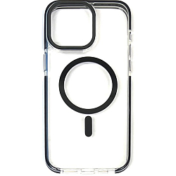 Задняя накладка HOCO AS6 Transparent Anti-Fall Magnetic Protective Case для iPhone 15 Pro black