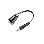 Переходник Jack 3.5 >--> 2*Jack 3.5 SMARTBUY блочный (A202)